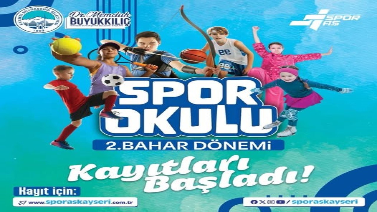 Büyükşehir’in 2. Bahar Spor Okulları kayıtları başladı