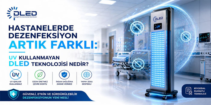 Hastanelerde Dezenfeksiyon Artık Farklı: UV Kullanmayan DLED Teknolojisi Nedir?
