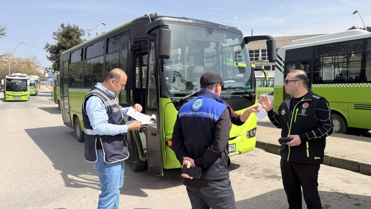 Toplu taşımaya sıkı denetim: 2 bin 912 kontrol, 809 ihlal