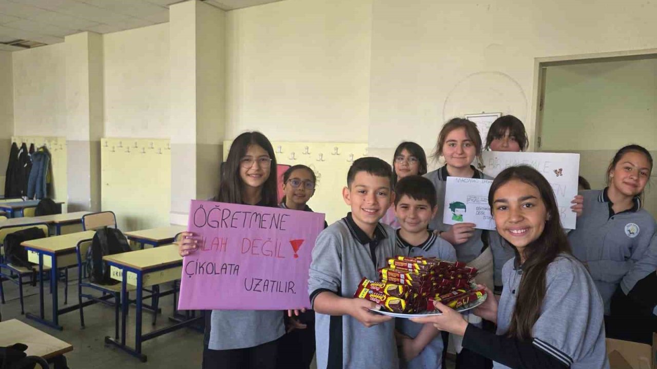 Öğretmenler ve öğrenciler birbirine moral oldu