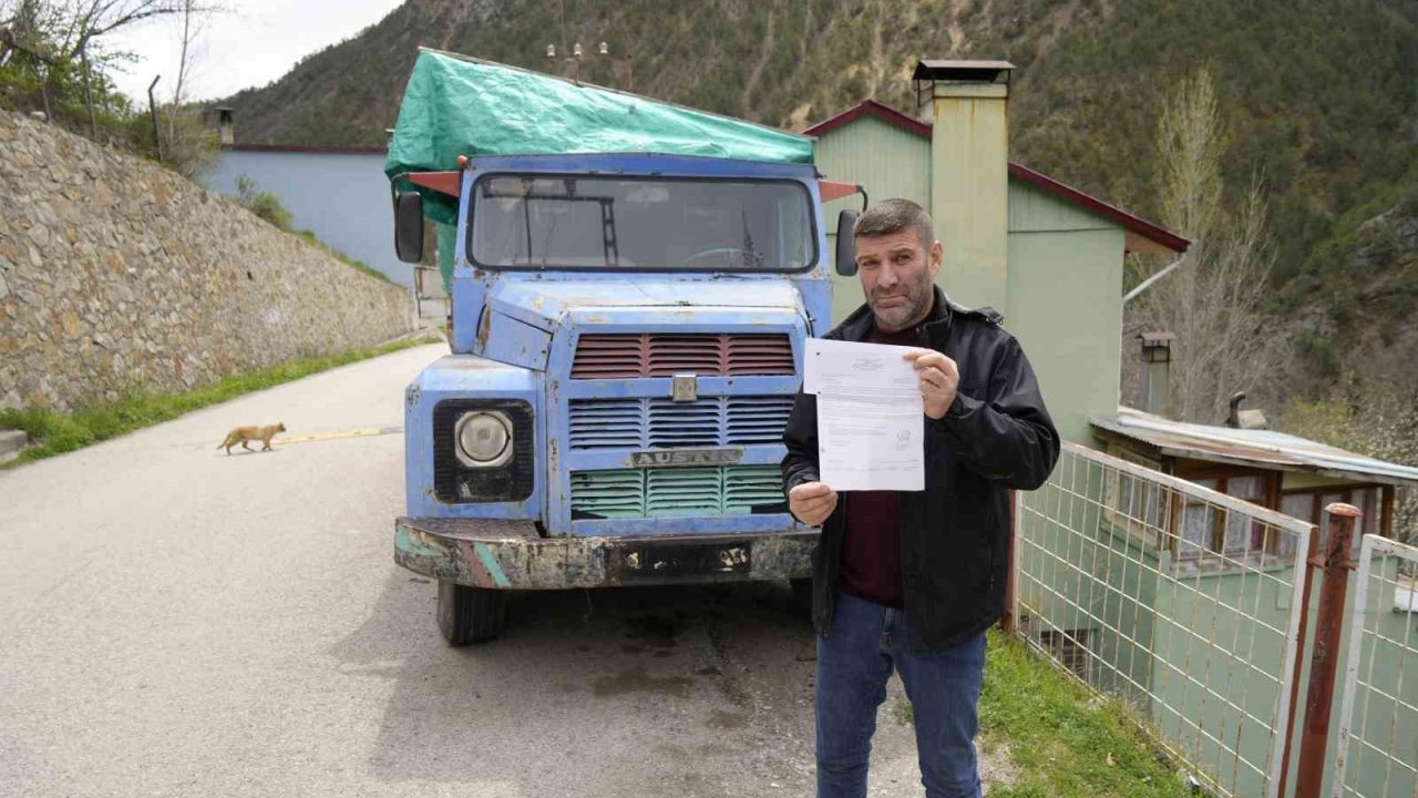 Odunluk olarak kullanılan kamyona kesilen köprü cezası Bakan Uraloğlu’nun talimatıyla iptal edildi