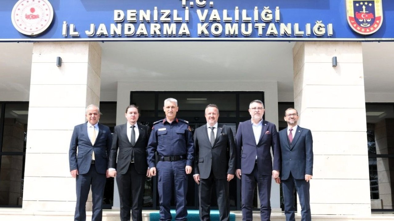 Denizli OSB yönetiminden İl Jandarma Komutanlığına ziyaret