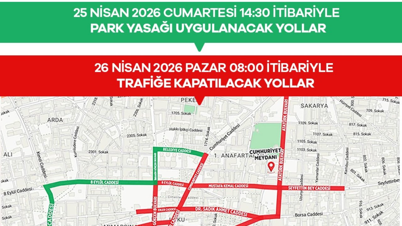 Mesir Festivali nedeniyle 25-26 Nisan’da kapanacak yollar açıklandı