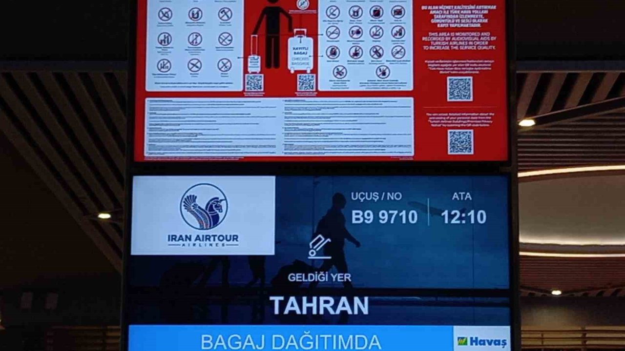 İstanbul Havalimanı’nda İran uçuşları yeniden başladı
