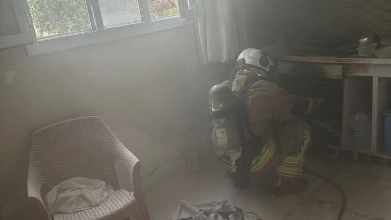 Reyhanlı’da ev yangını