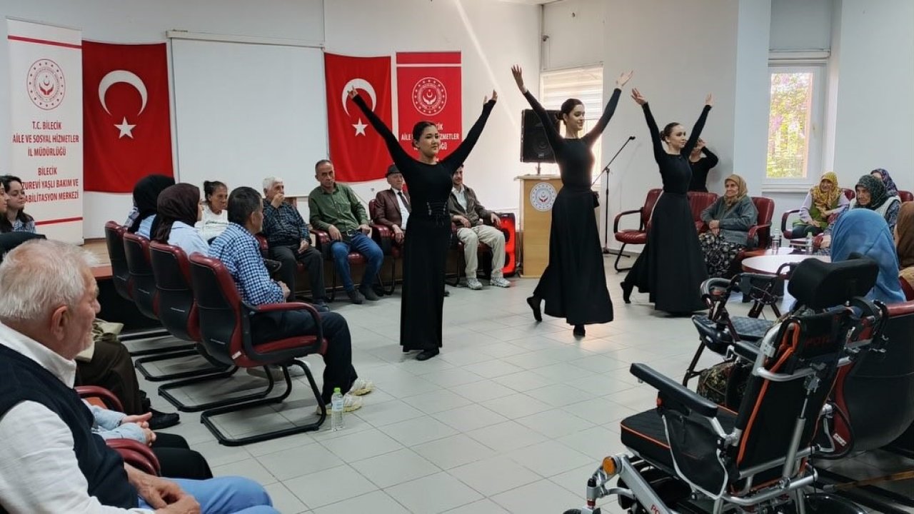 Bilecik huzurevinde Kafkas halk oyunlarıyla renkli anlar yaşandı