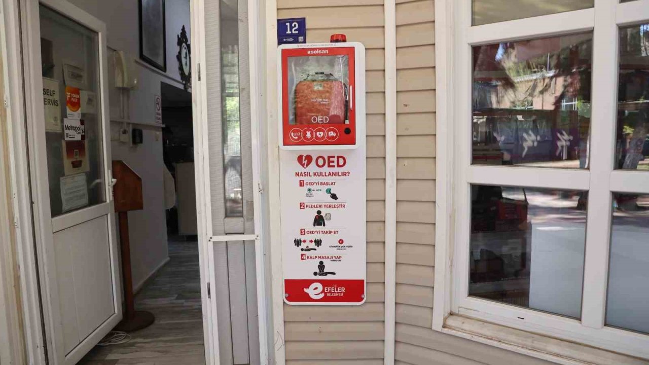 Efeler’de acil müdahale için OED cihazları devreye giriyor