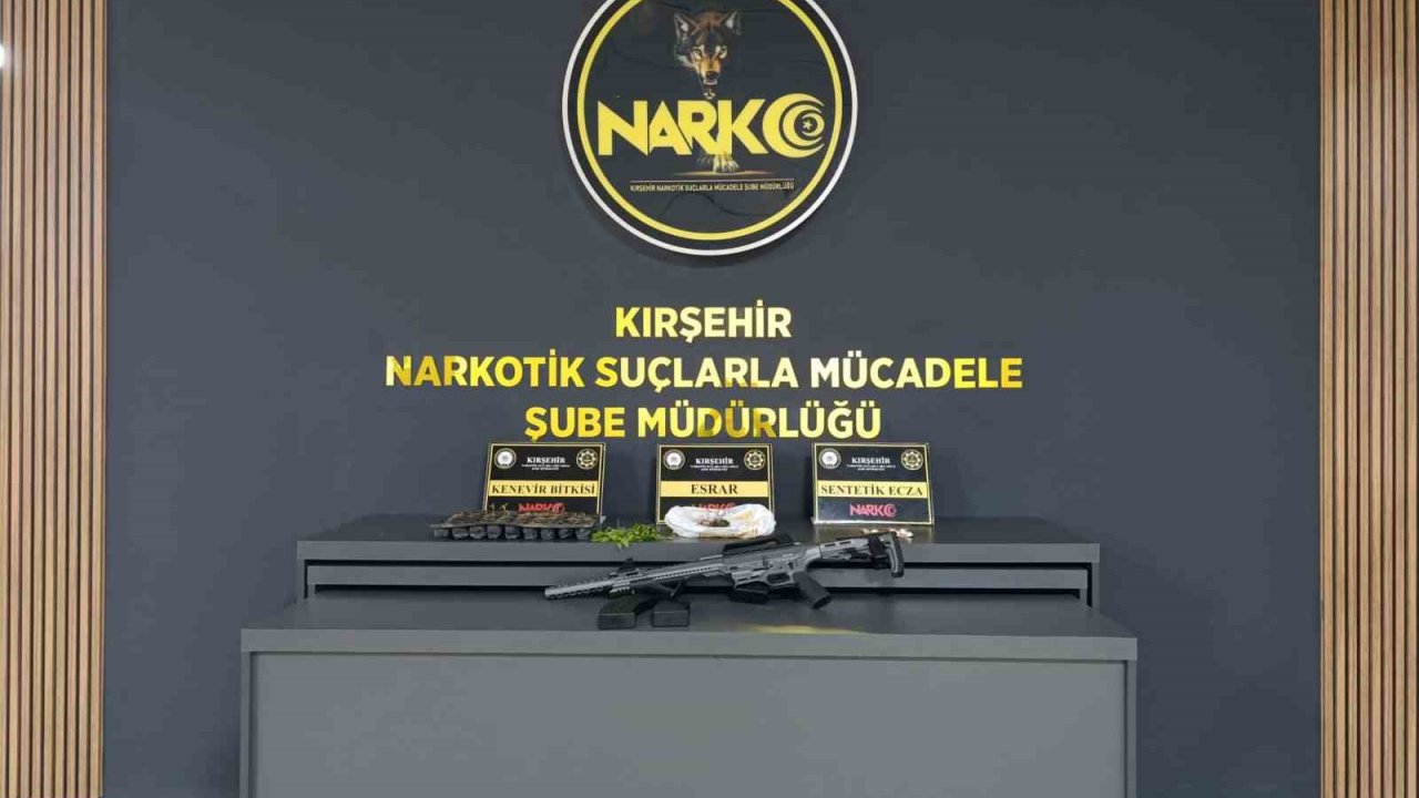 İkamete operasyon: Uyuşturucu ve silah ele geçirildi