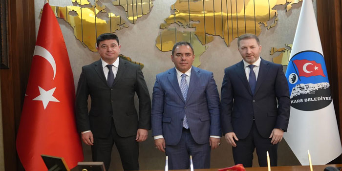 Kars Belediyesi'nden Azerbaycan ile ticaret iş birliği görüşmesi
