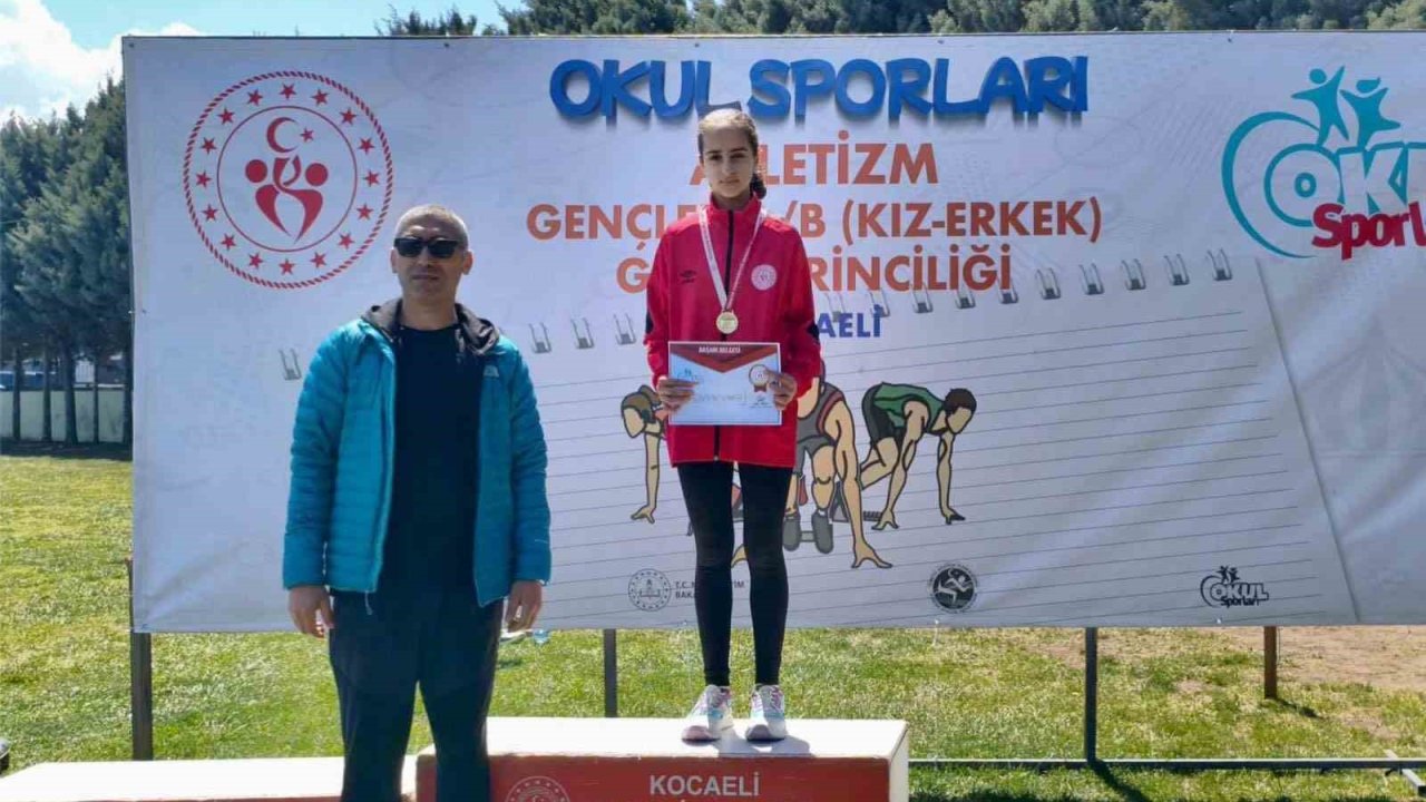 Bilecikli atletizm sporcusundan altın madalya