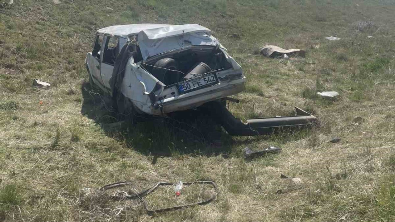 Nevşehir’de otomobil takla attı: 1 yaralı