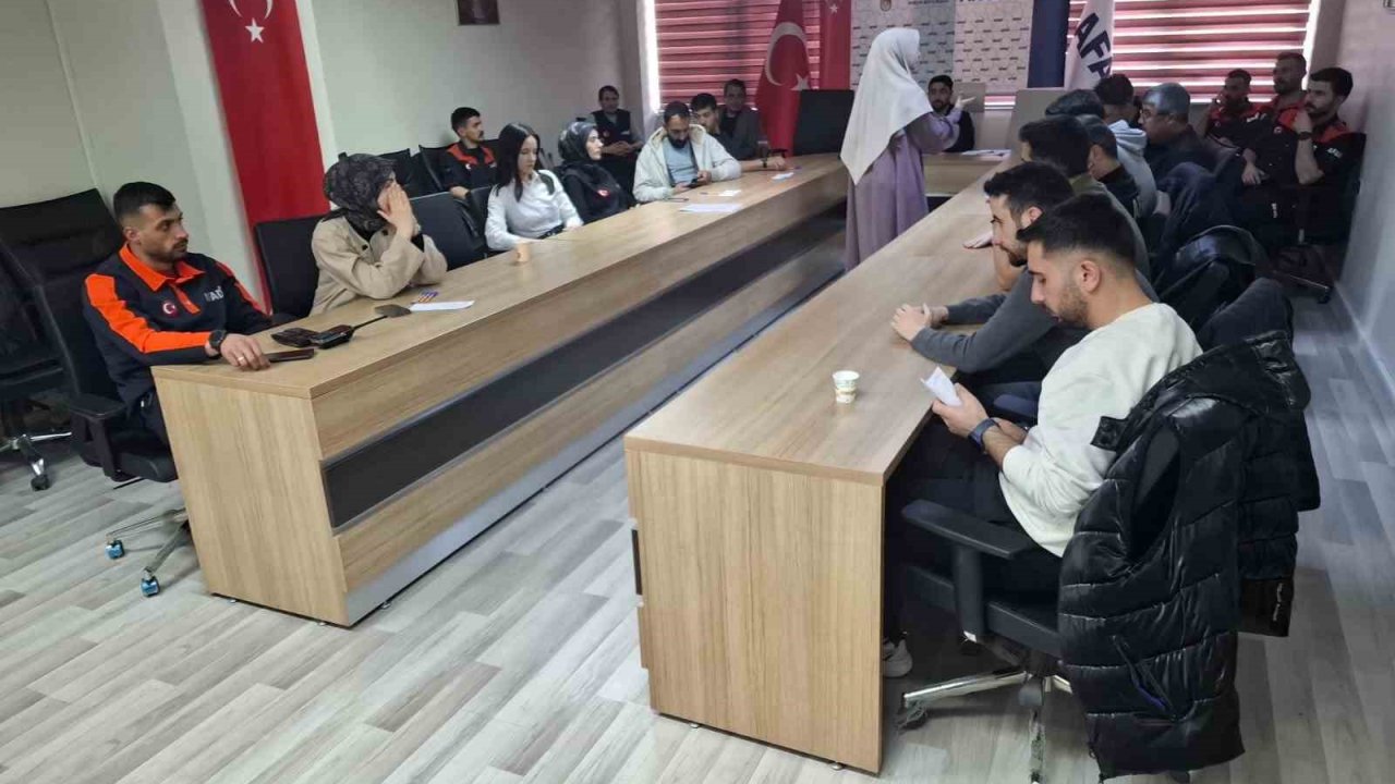AFAD personeline psikolojik ilk yardım eğitimi