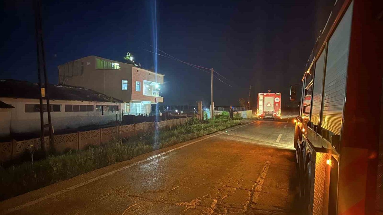 Muratlı’da baca yangını