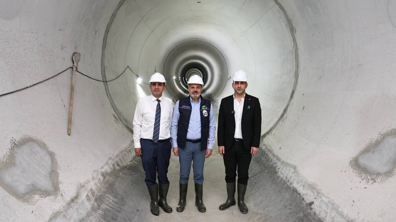 Başkan Öntürk, Türkiye’nin en büyük atık su tüneli projesini inceledi
