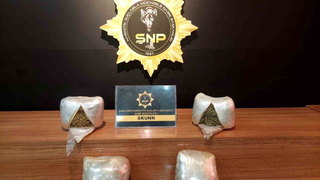 Şanlıurfa’da uyuşturucu operasyonu: 2 gözaltı