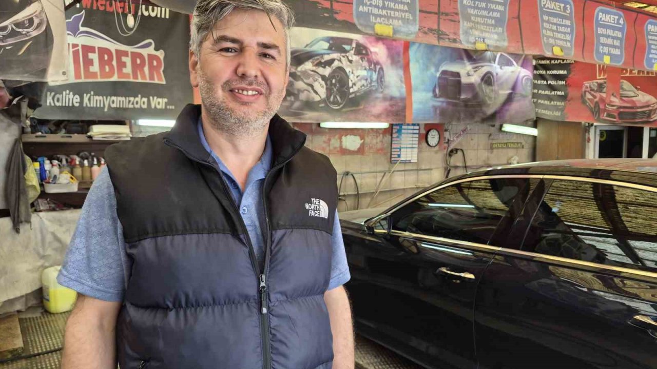 Havalar ısındı oto yıkamacıların işi arttı