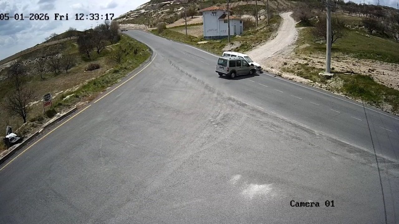 Nevşehir’de iki ticari araç çarpıştı: 1 yaralı