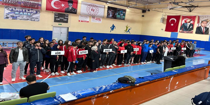Masa Tenisinde Yurt Lig Heyecanı Kars’ta Start Aldı