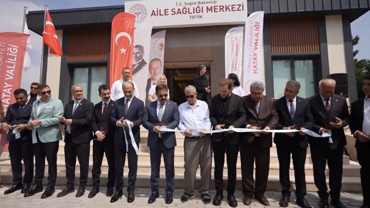 Belen’de aile sağlığı merkezi ve 112 acil  istasyonu hizmete açıldı