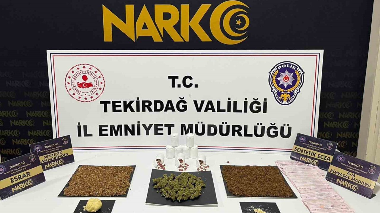 Tekirdağ’da uyuşturucuya geçit yok: 114 operasyonda 133 şüpheliye işlem