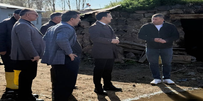 Akyaka Kaymakamı İsmail  Demirtaş Möküz Deresi’nde İncelemelerde Bulundu