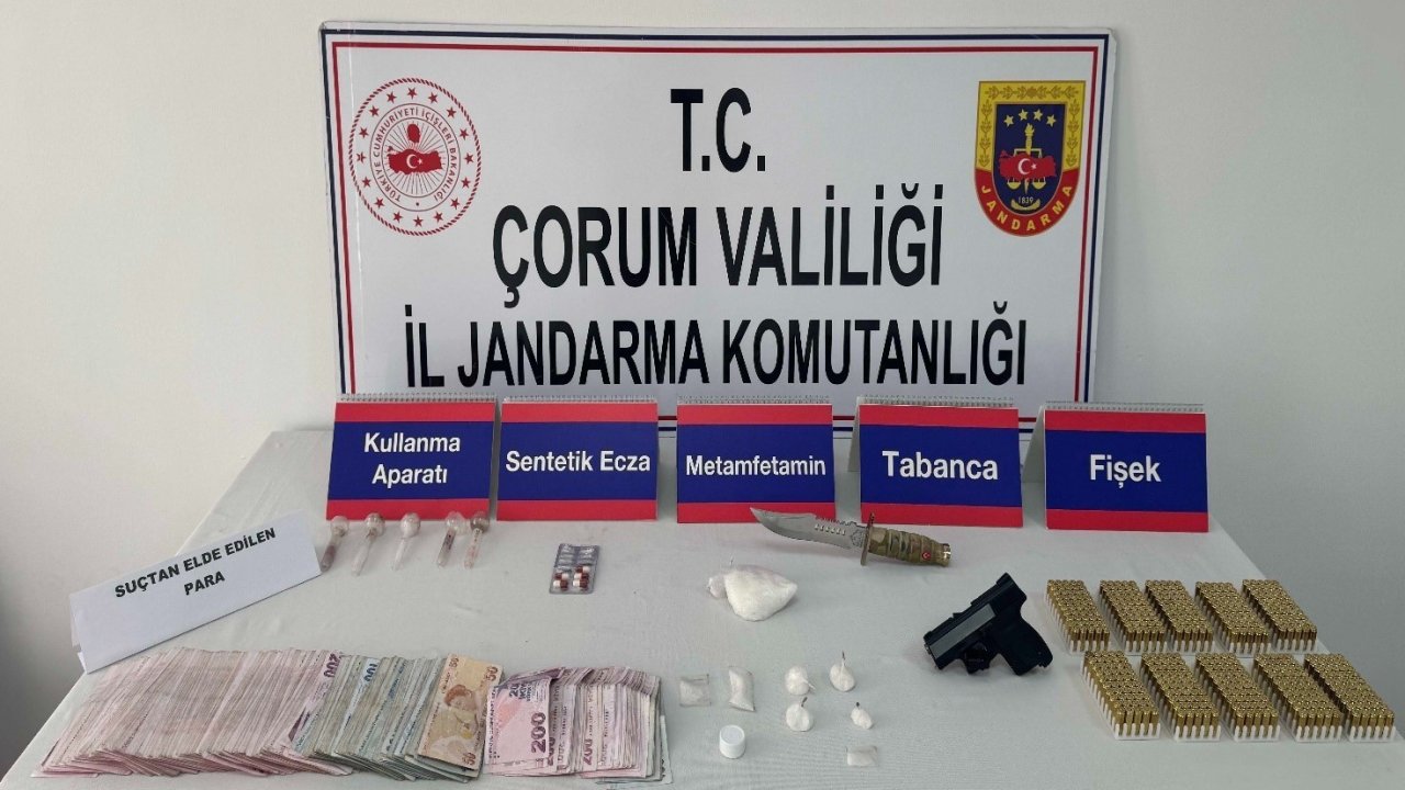 Çorum’da uyuşturucu operasyonu