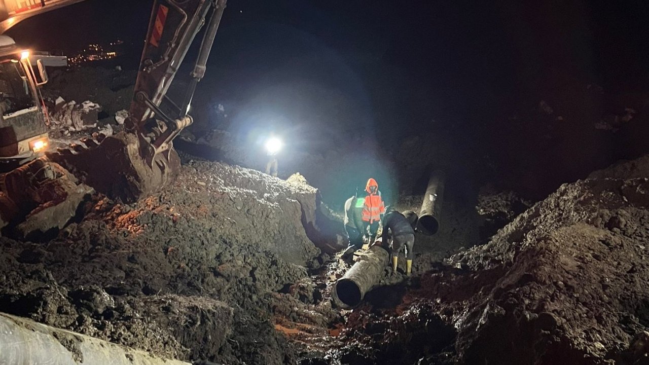 Berçelan’daki büyük su arızası giderildi