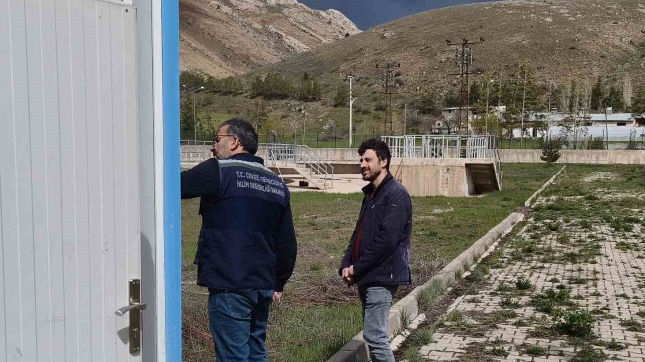 Bayburt’ta atık su arıtma tesisinde teknik inceleme yapıldı