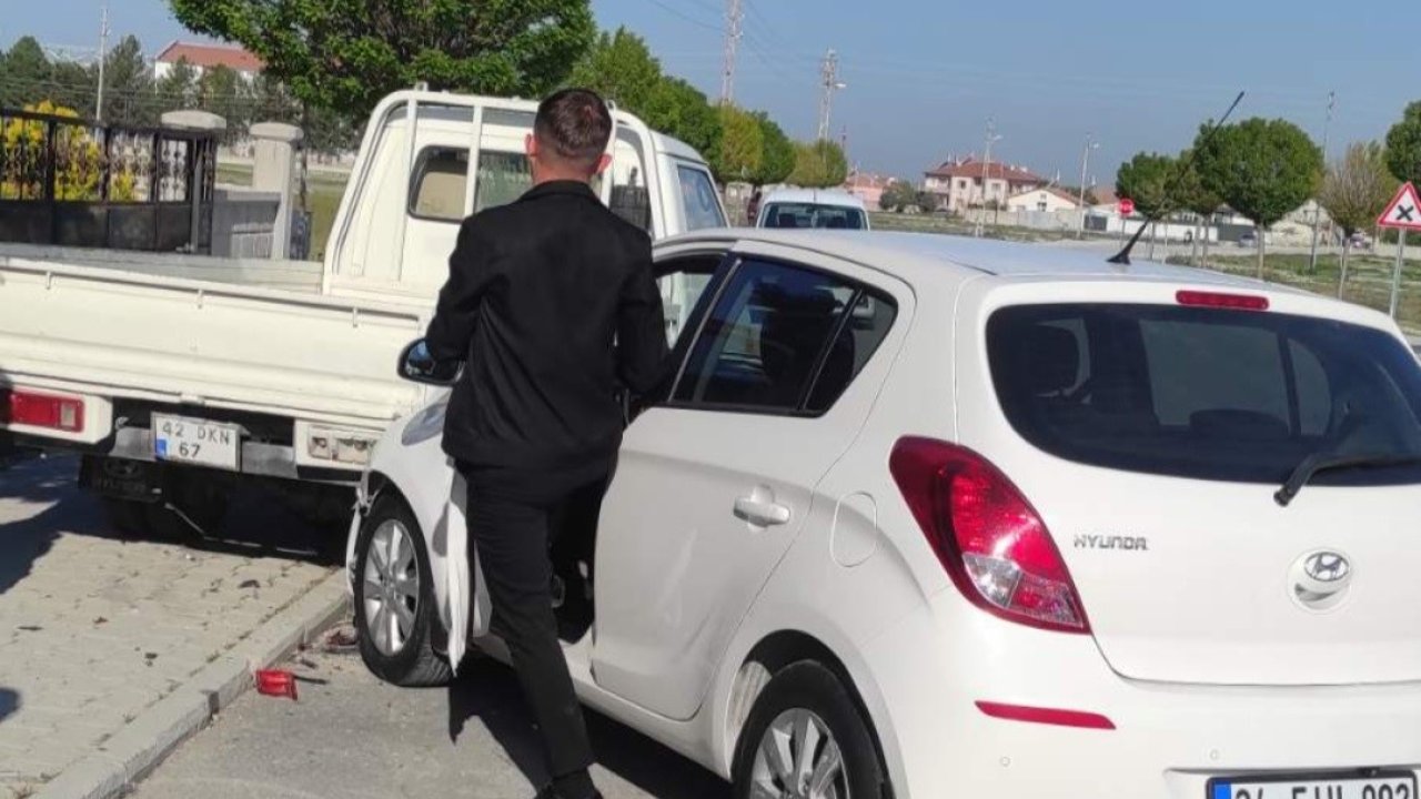 Karapınar’da trafik kazası: 1 yaralı