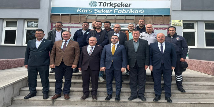 Milletvekili Adem Çalkın’dan Kars Şeker Fabrikası’na Hayırlı Olsun Ziyareti