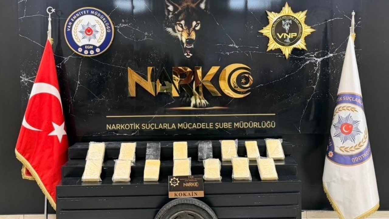 Van’da narkotik operasyonu: 16 kilo kokain ele geçirildi