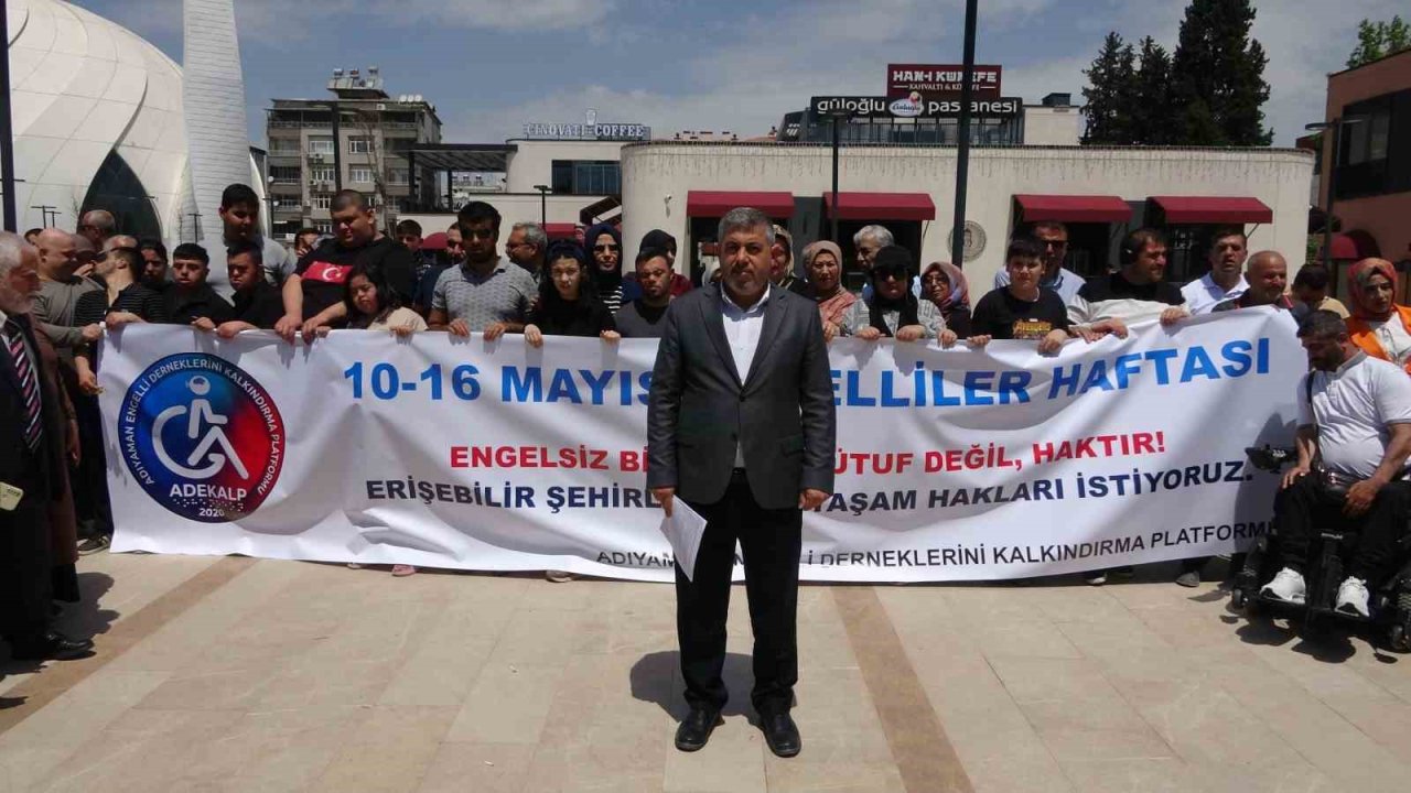 ADEKALP’ten, "Erişilebilir Bir Adıyaman İstiyoruz" açıklaması