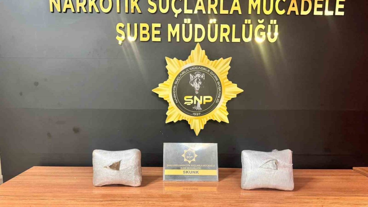 Şanlıurfa’da 4 kilo 250 gram uyuşturucu ele geçirildi