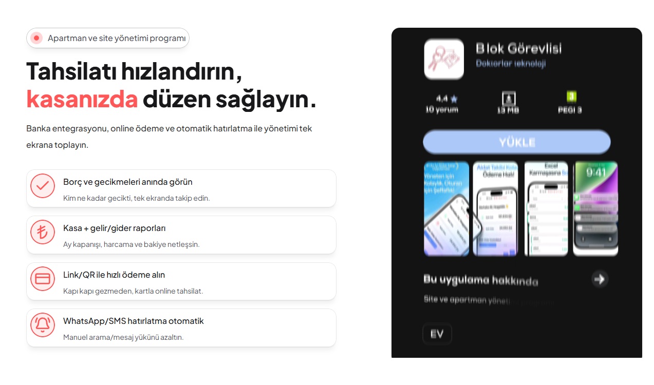Site yönetimi programı