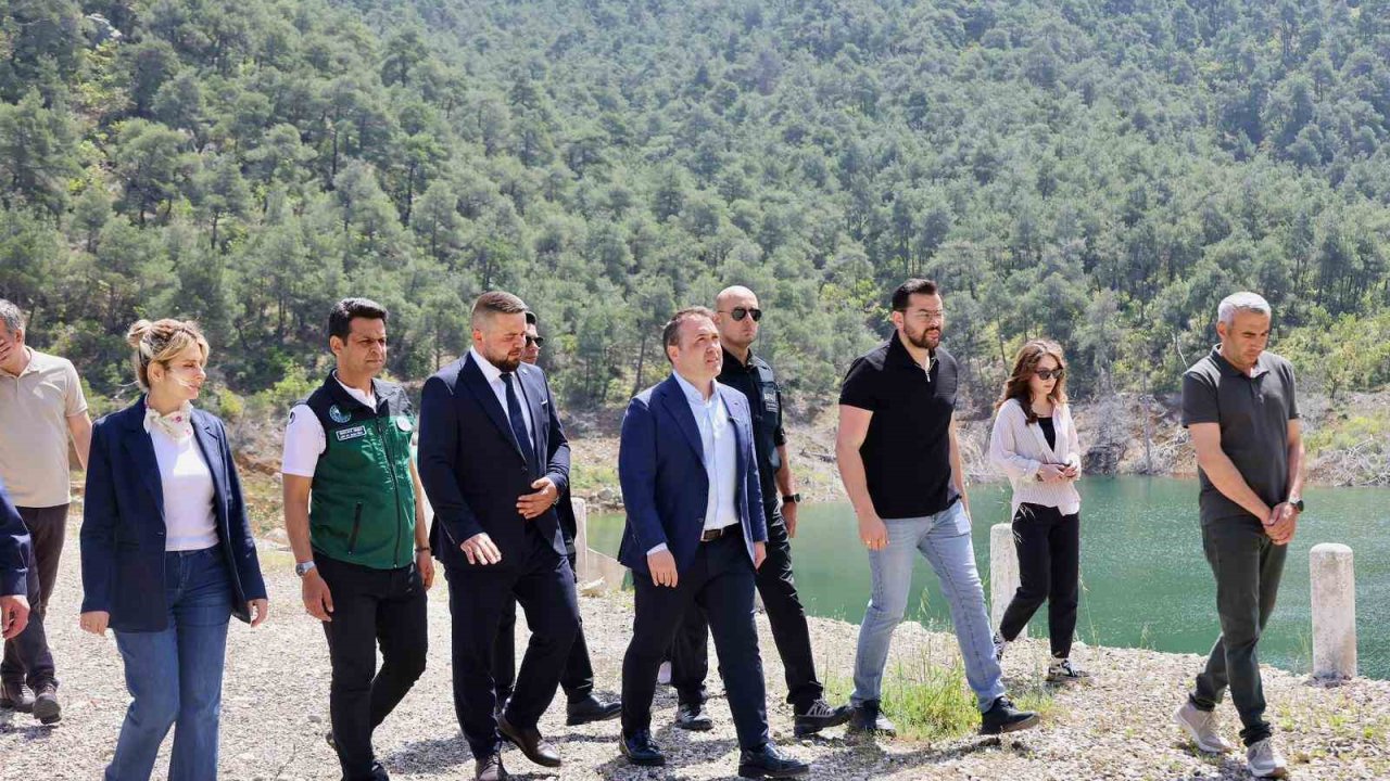 Vali Sözer Soğucakpınar Barajı’nda incelemelerde bulundu
