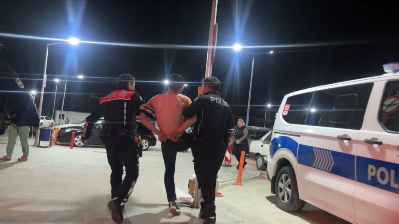 Tartıştığı arkadaşını bıçakladı, polis ekiplerine zor anlar yaşattı