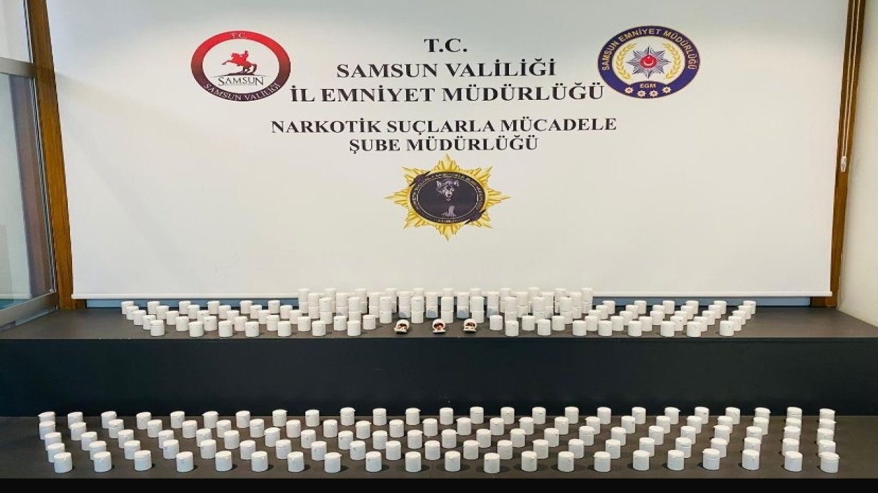 Samsun’da 10 bin uyuşturucu hap ele geçirildi
