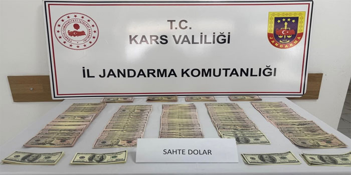 Kars’ta sahte dolar operasyonu