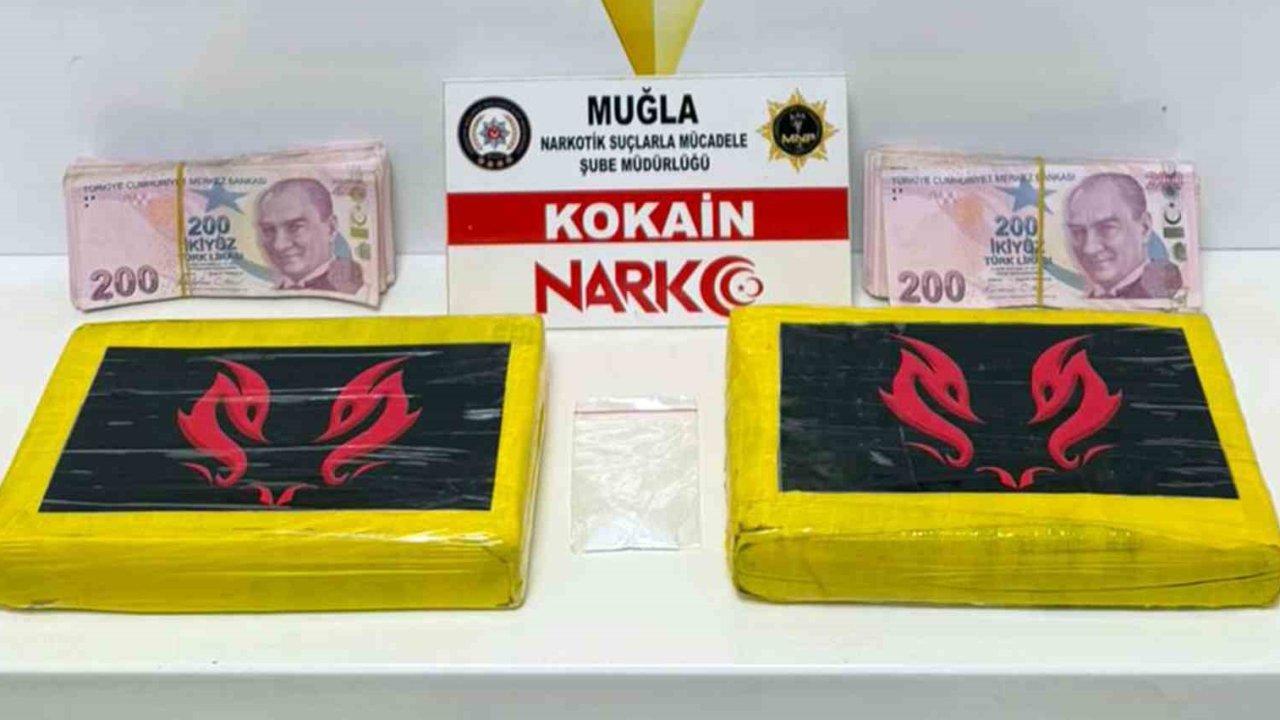 Muğla’da 2 kilo kokain ele geçirildi
