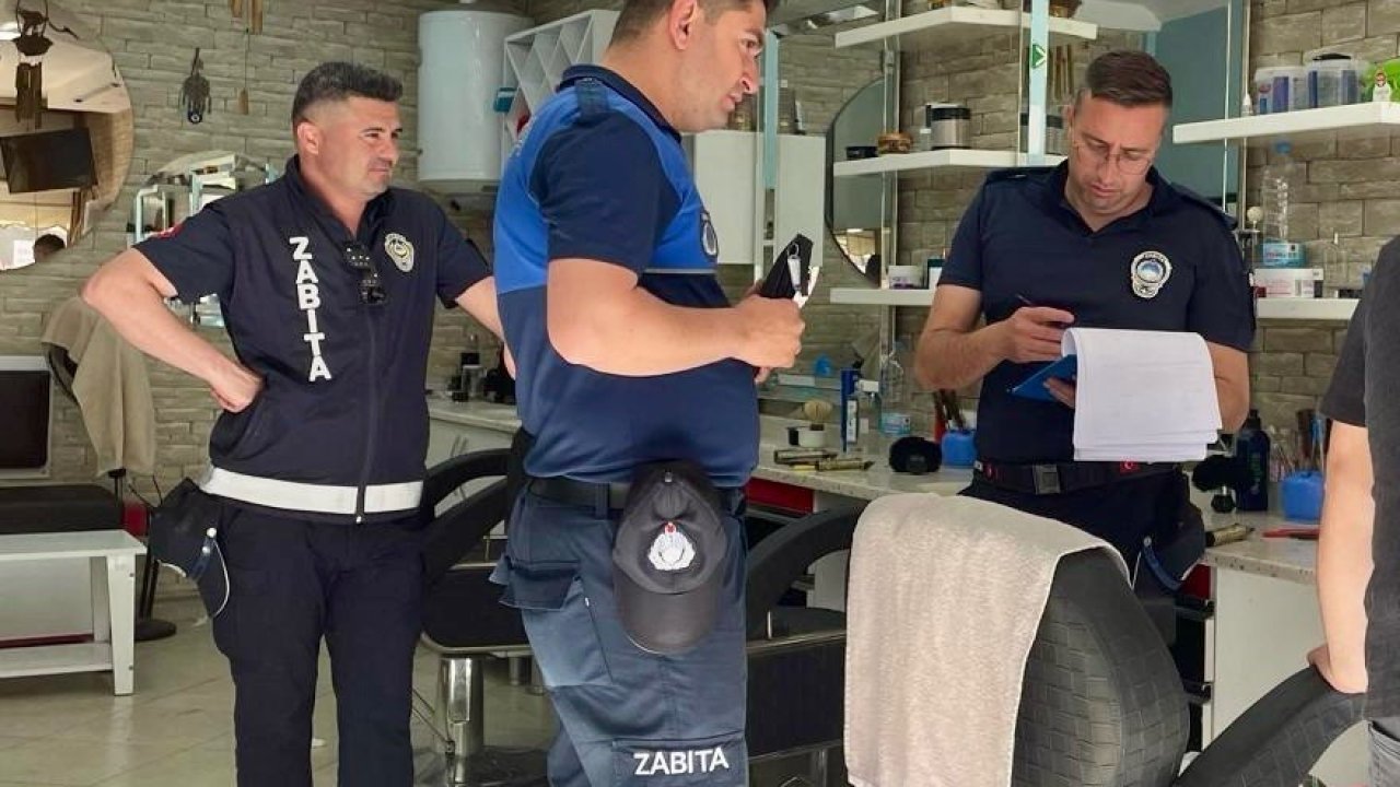 Çine genelinde kuaför ve berber işletmeleri mercek altında
