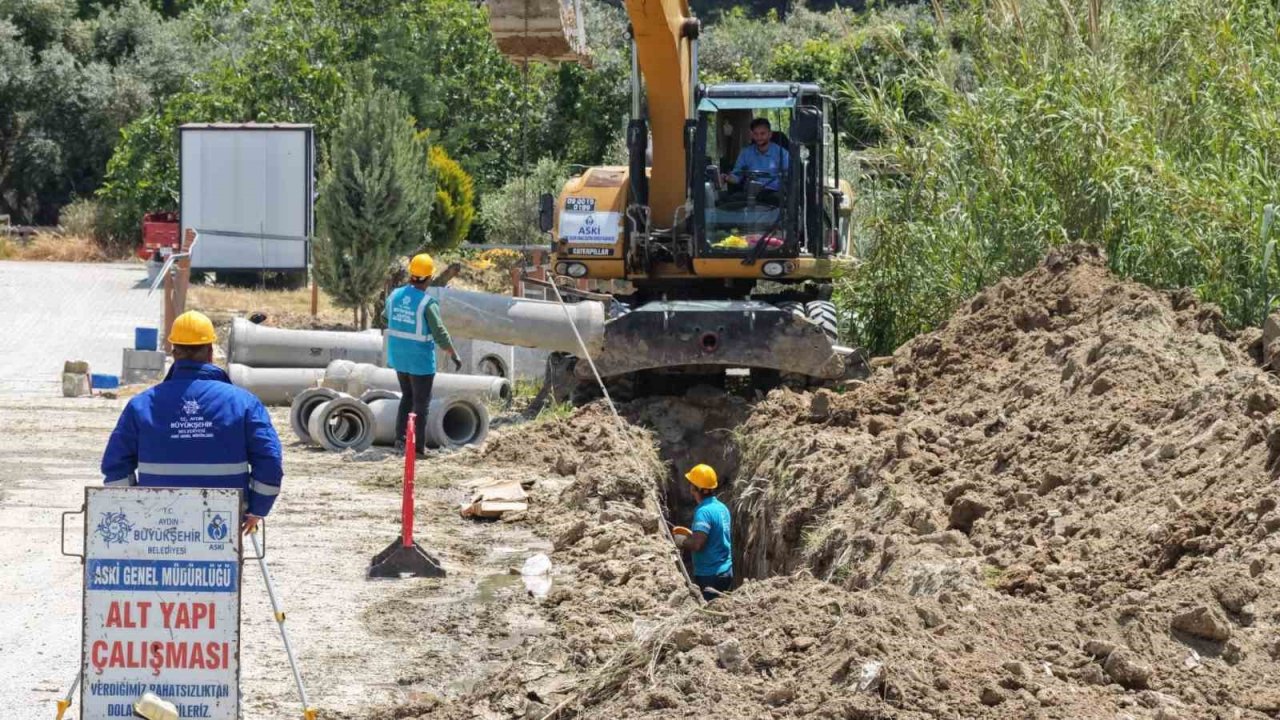 Aydın Büyükşehir’den Davutlar’da altyapı yatırımı