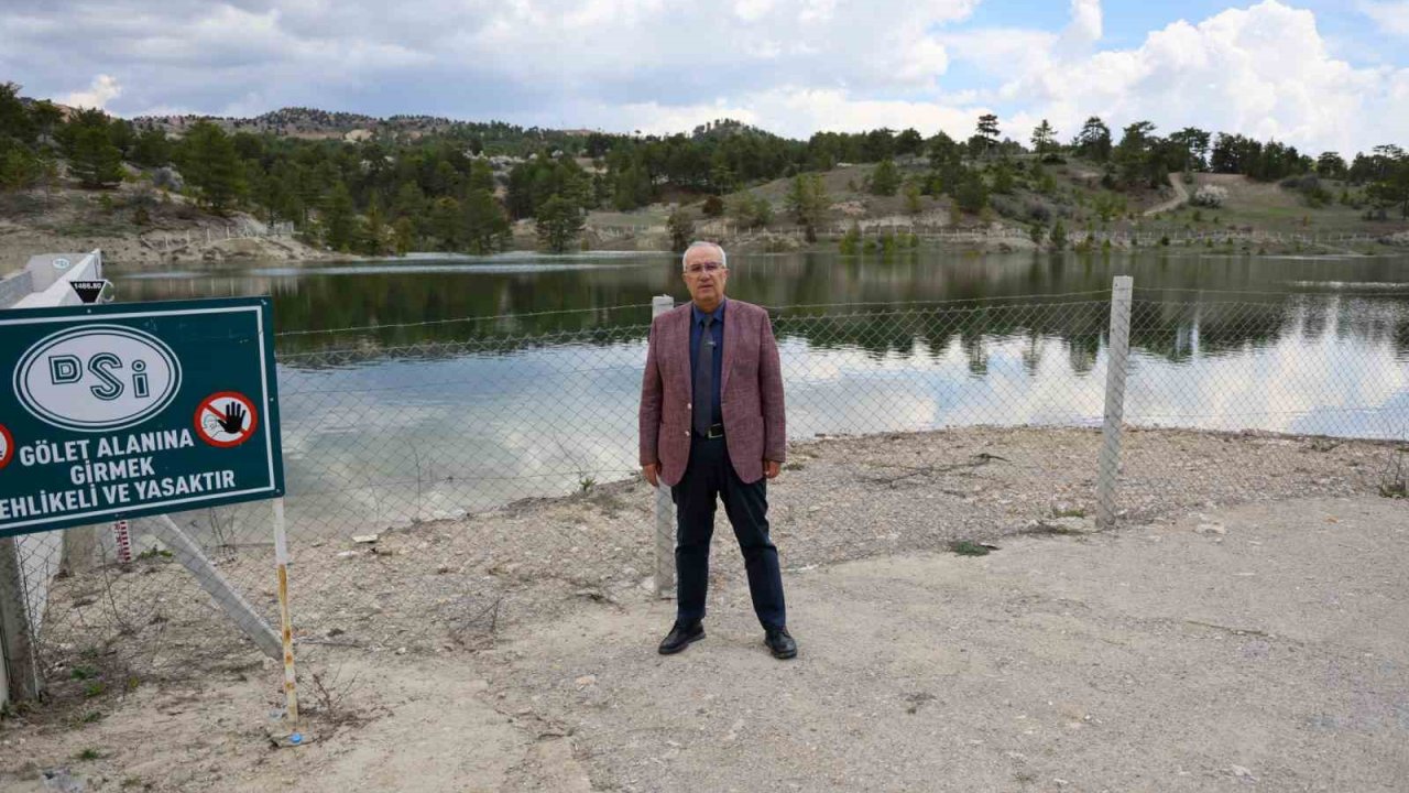 Dolup taşan gölet Çameli’ne bereket getirdi