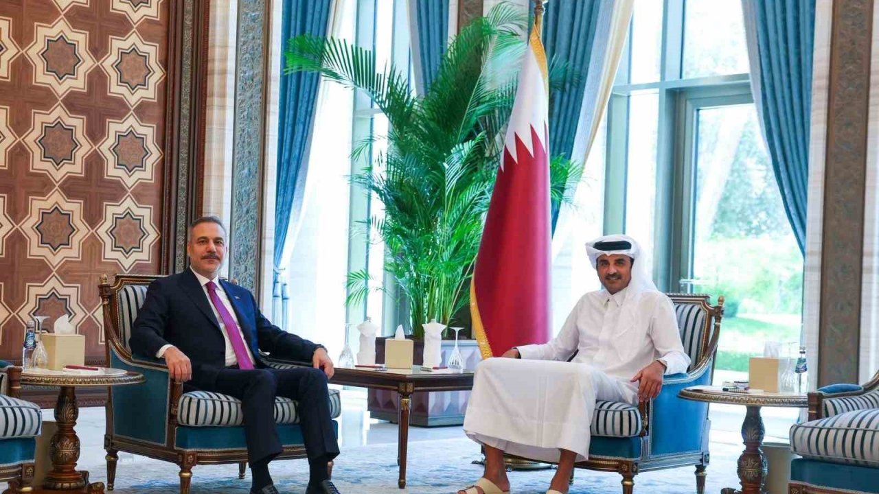 Bakan Fidan, Katar Emiri Şeyh Tamim bin Hamad Al Thani tarafından kabul edildi