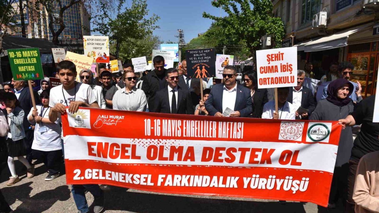 Siverek’te Engelliler Haftası kapsamında farkındalık yürüyüşü düzenlendi