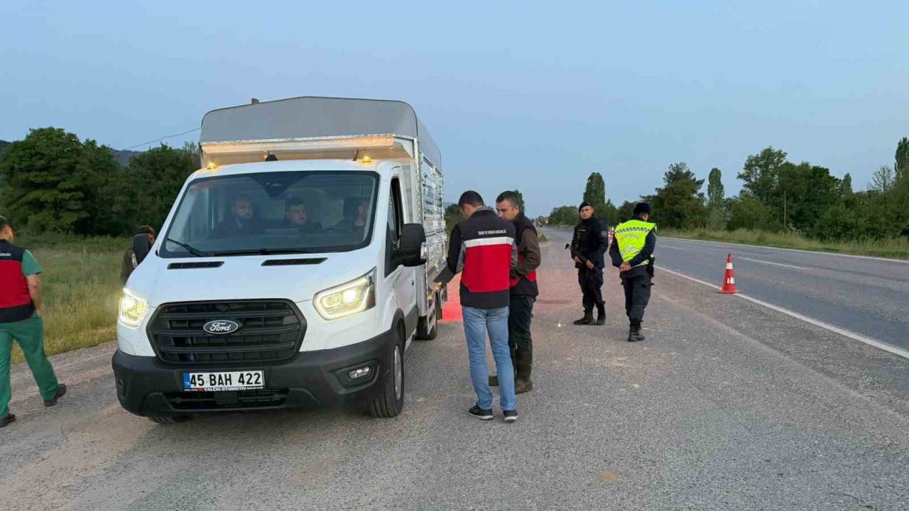 Simav’da yol kontrol faaliyeti
