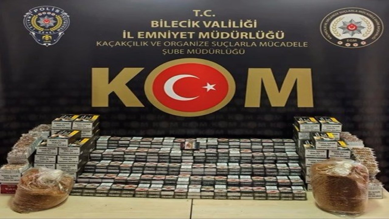 Bilecik’te 22 bin 400 makaron ele geçirildi