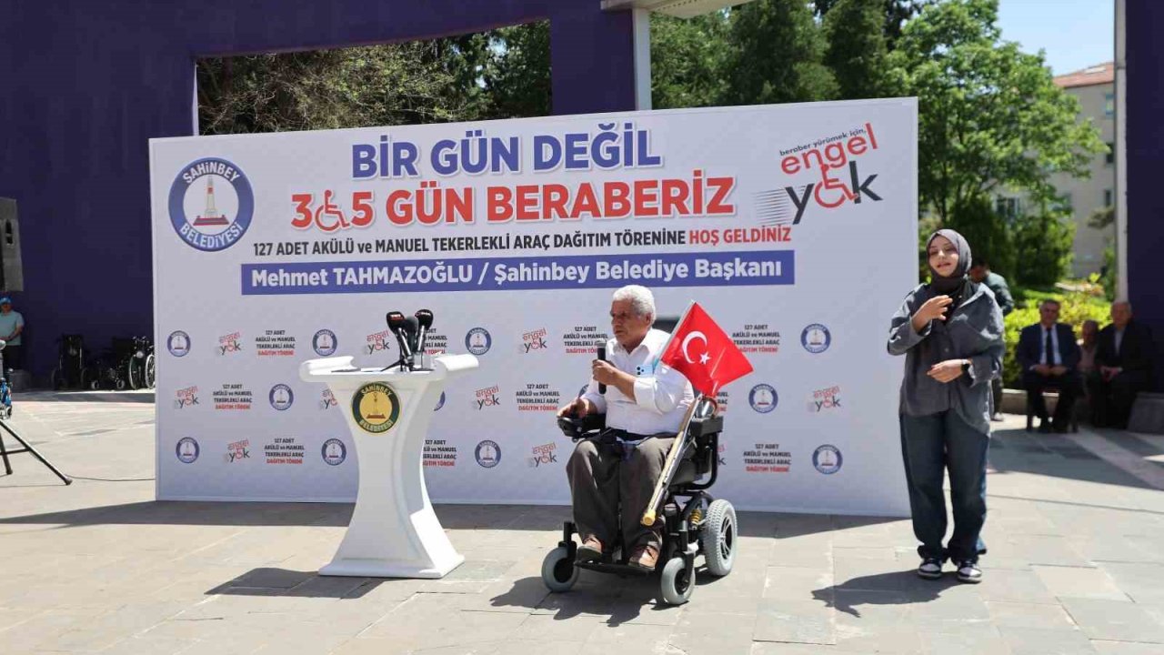 Şahinbey Belediyesi 5 bin engellinin ‘eli ayağı’ oldu