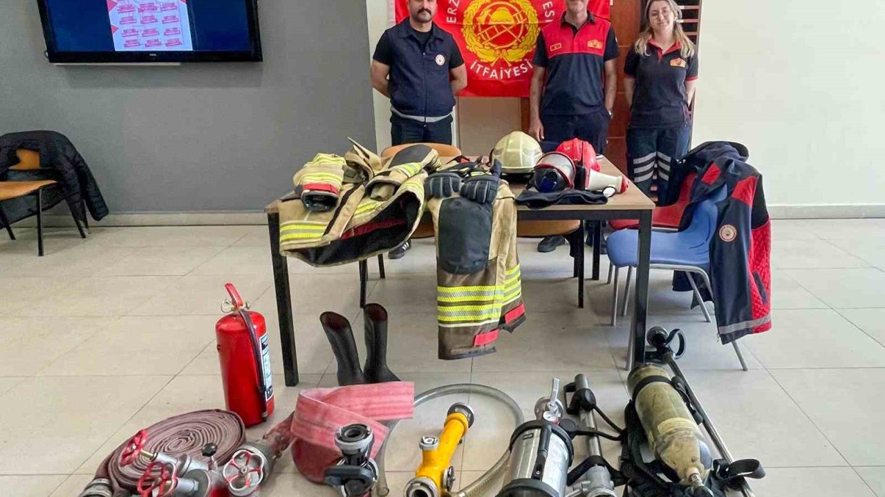 Öğrencilere itfaiyecilik mesleği tanıtıldı