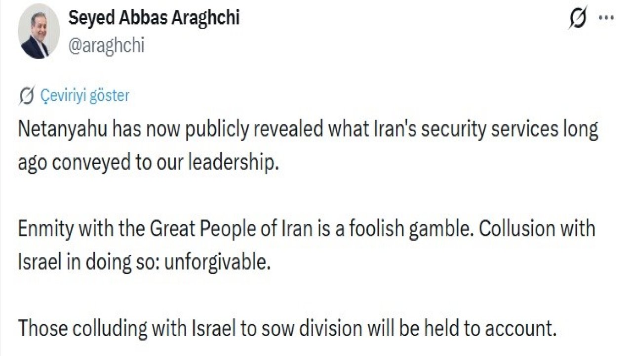 İran’dan Netanyahu’nun gizli BAE ziyaretine sert tepki: "İsrail ile işbirliği yapanlar hesap verecek"