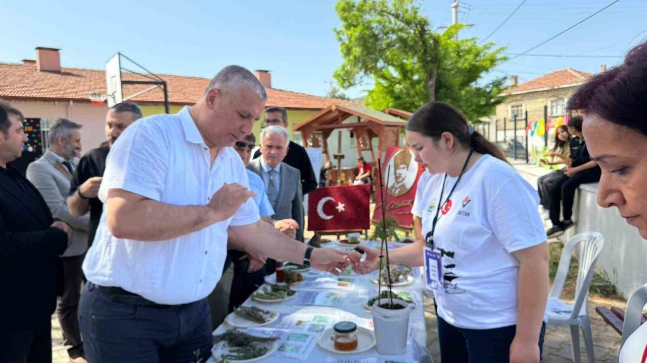 Burhaniye’de iki okulun ortak Bilim Fuarı açıldı